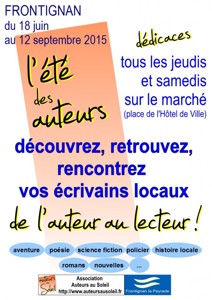 affiche auteurs au soleil 2015